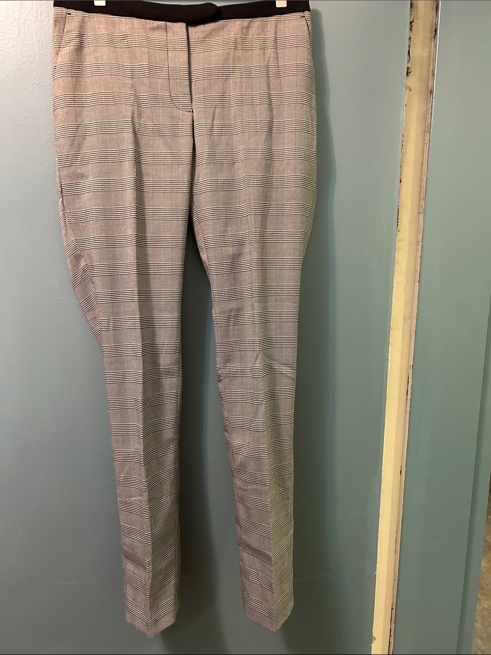H&M Women’s Gray & Black Plaid Dress Pants Classic Slim Fit Size 8 EXCELLENT
